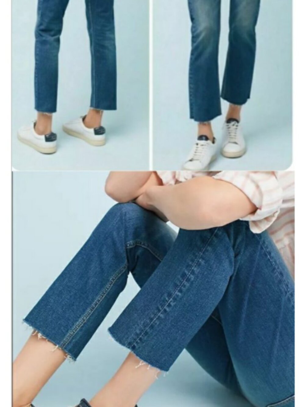 Pilcro Anthropologie Slim Straight Raw Hem Jeans Size 29